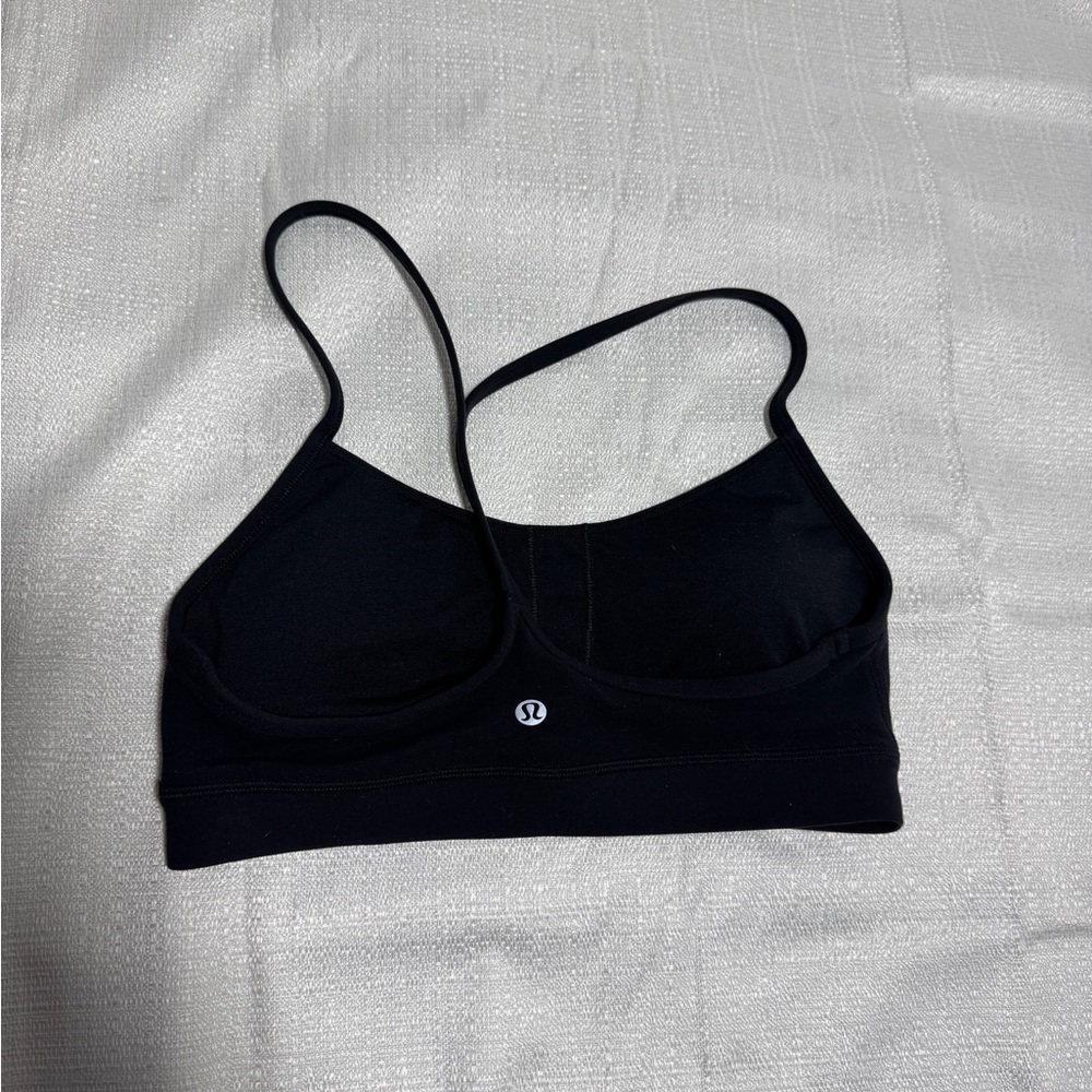 Lululemon Athletica Black flow y  Bra black size 6